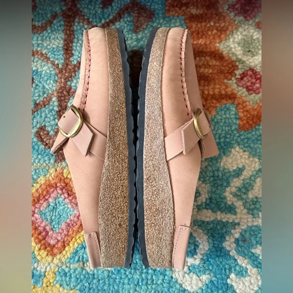 BIRKENSTOCK Buckley Pink Leather 40 (9). Barely worn, excellent condition! - Picture 4 of 5
